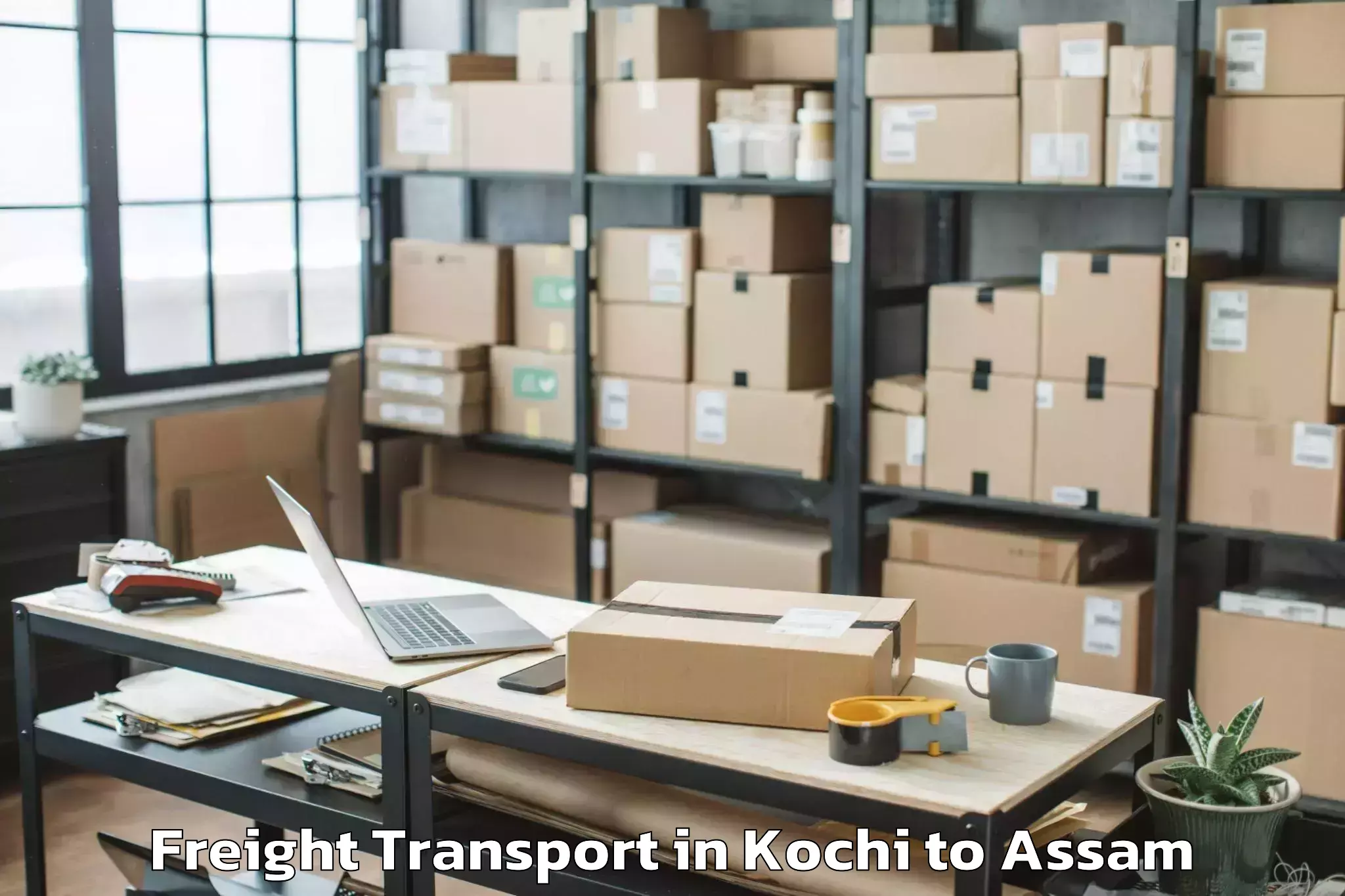 Top Kochi to Soalkuchi Freight Transport Available